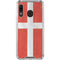 Denmark Flag Distressed Galaxy A30 Clear Case